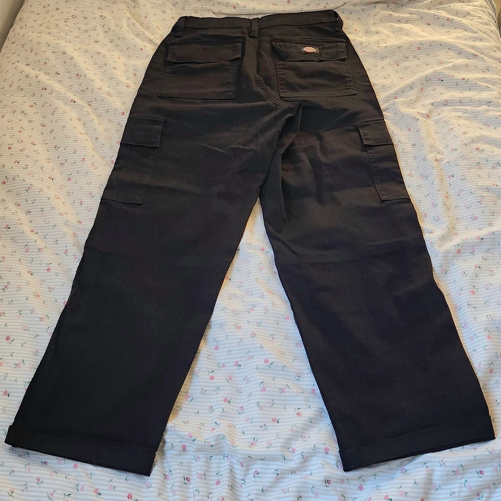 DICKIES Women's Relaxed Fit Cropped Cargo Pants - Picture 3 of 4